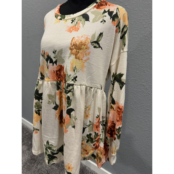White Birch Women's Floral Peplum Top | Sz Small | NWOT - Picture 7 of 12